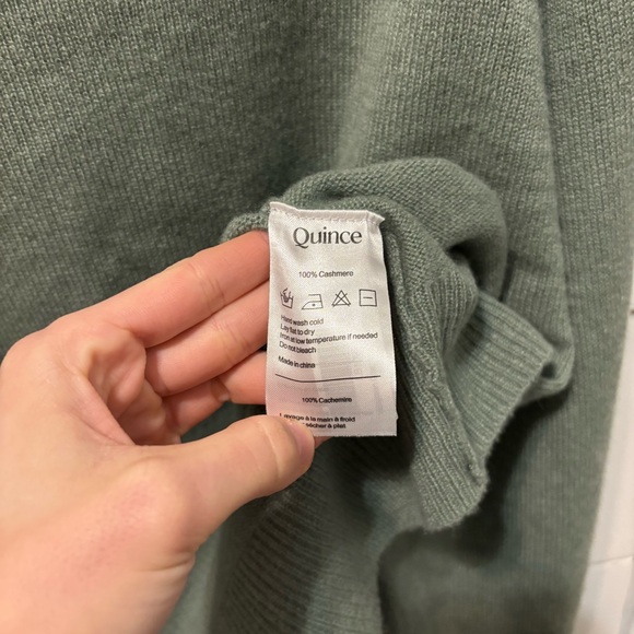 Quince Mongolian Cashmere Boatneck Sweater Seaspray Green - Picture 6 of 7